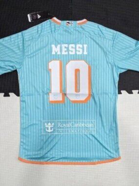 Inter Miami Messi #10 Aqua Adult Adidas Jersey